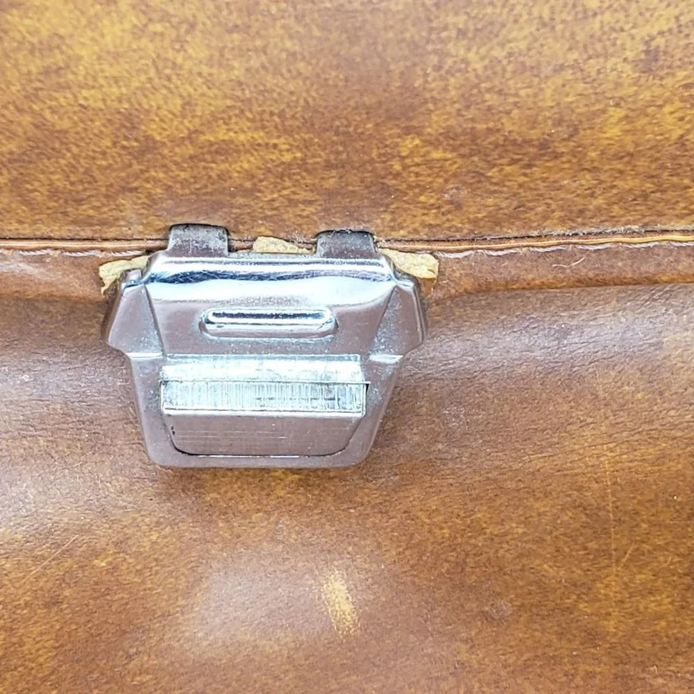 Vintage Peter's Bag Corp Brown Travel Shoulder Bag Carry On AS IS